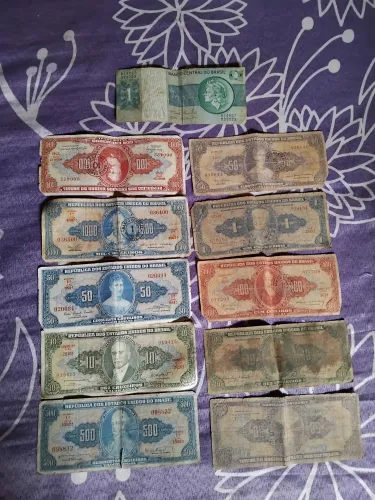 lote 11 cedulas antigas do Brasil leia o anúncio todo 