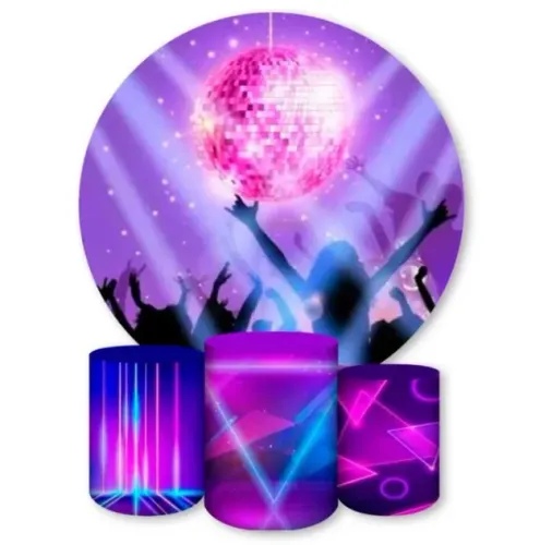 Trio de cilindros com painel- Pegue e Monte- Festa aniversário e eventos