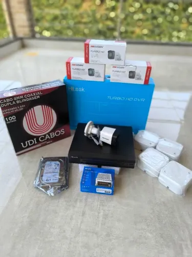 Kit completo câmera já instalado na promoção