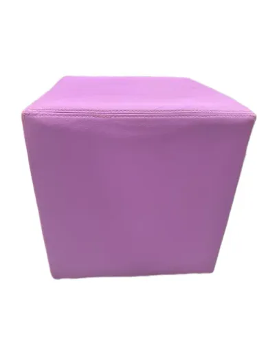 Banco Puff Lilás Para Sala Quarto Decoração