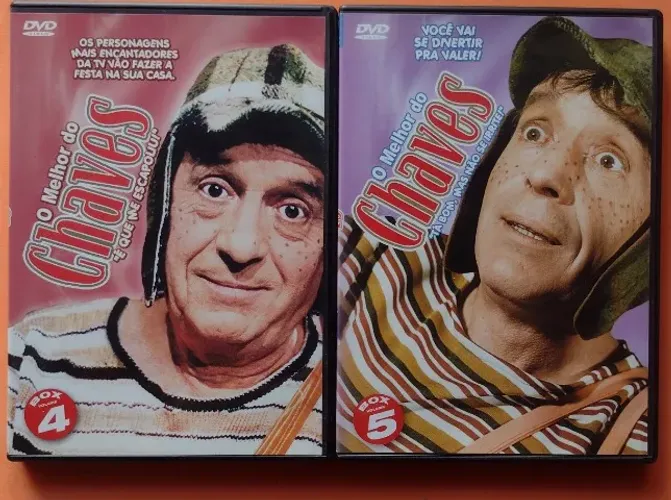 DVD O melhor do Chaves O Melhor do Chapolin Colorado Lote 4 DVDs