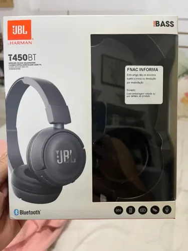 Fones de Ouvido JBL T450BT - Sem Fio - Bluetooth - Novo