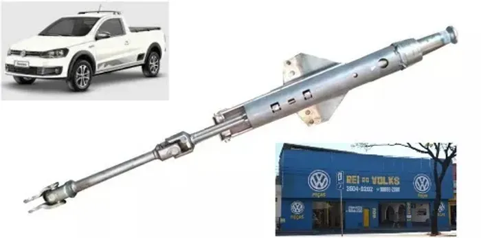 Coluna de direção fixa original VW Saveiro G6 2013 a 2017 