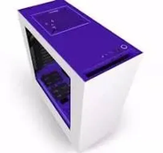 Gabinete US Designed Nzxt CA-S340w-W3 Branco e Roxo