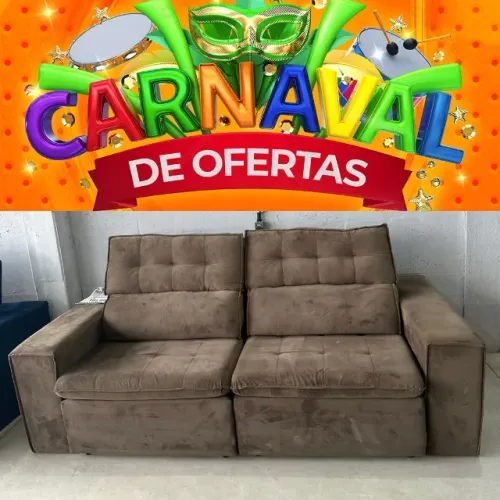 Sofá lindo marrom 