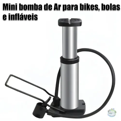 Mini bomba de Ar para bicicletas bolas e infláveis