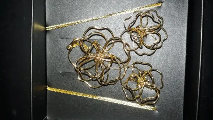 Conjunto de colar e brinco