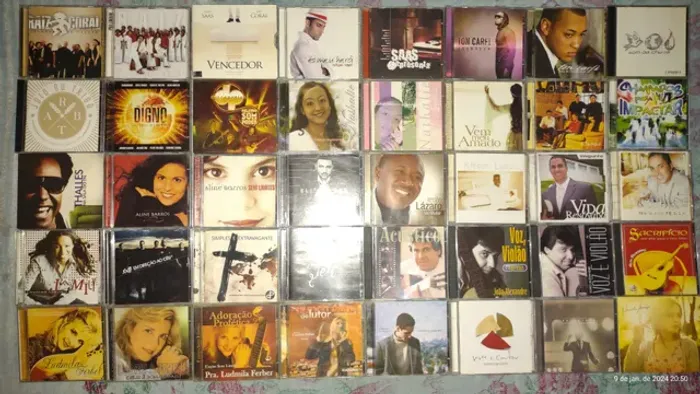 Coleção 181 CDs originais gospel de adoração diversos