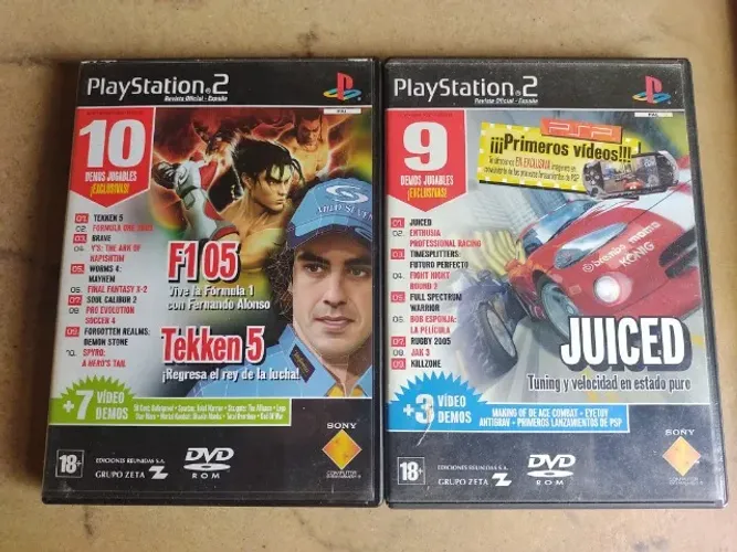 Playstation 2 Dvds Demos Jogáveis da Revista Official Espanha
