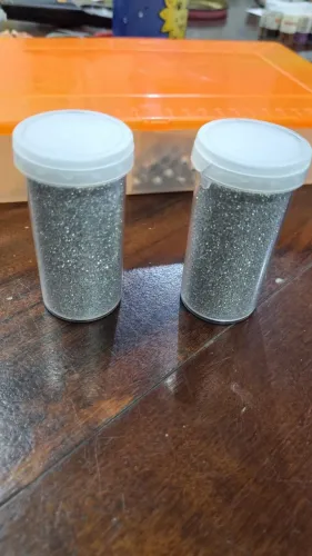 Glitter/ Purpurina Prateada para Artesanato - 100g