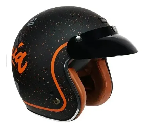 Capacete Retrô Origine Primo West Coast Matt Preto Fosco