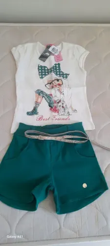 Conjunto Infantil Menina Blusa + Short