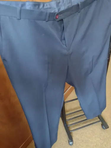 Calça social azul marinho