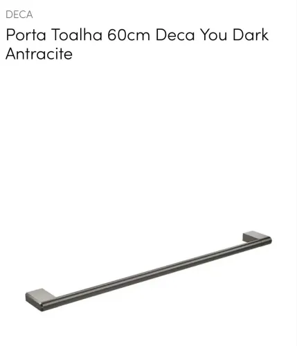 Porta Toalha Deca You - Dark Antracite