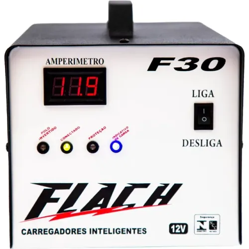 Carregador de Bateria Digital F30 - 30A/12V