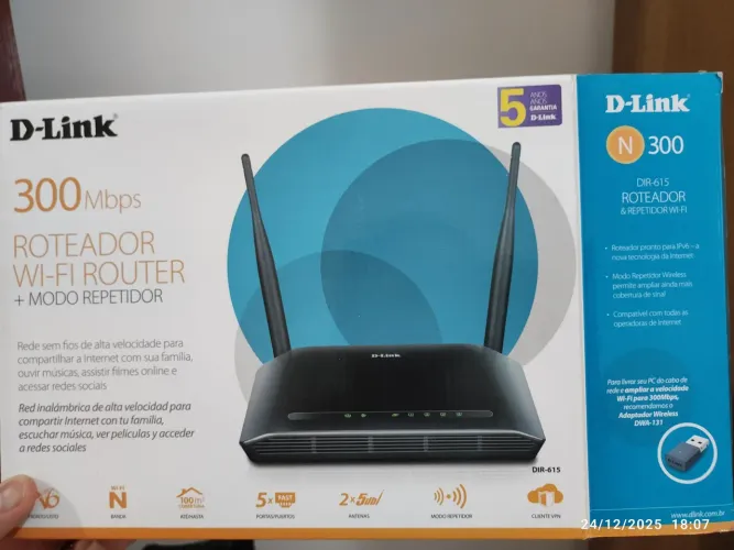 Roteador original Dlink 300mbs usado em ótima condições 