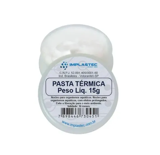 Pasta Térmica Branca 15G Implastec