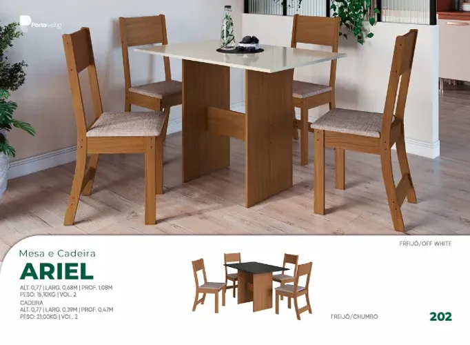 Mesa Ariel C/ 4 Cadeiras