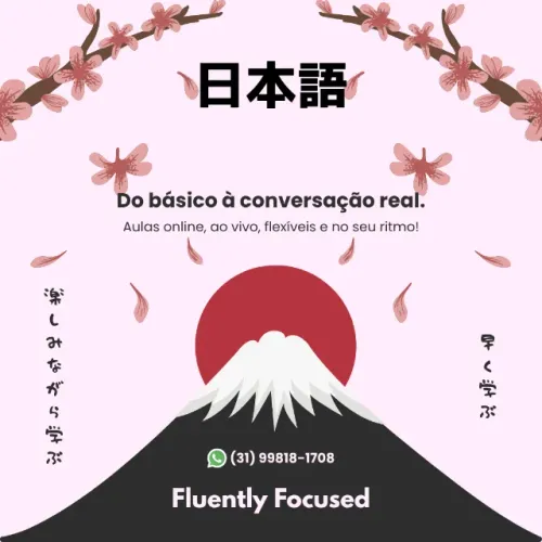 Aulas de Japonês para Conversação e Confiança!
