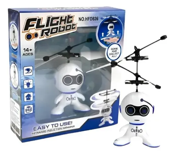 Brinquedo Robô Drone Com Sensor - Diversao Garantida!