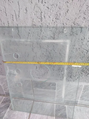 Tampo de vidro para pia 45 x 60