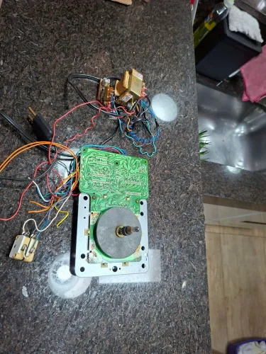 Motor + fonte toca discos gradiente D35 e similares