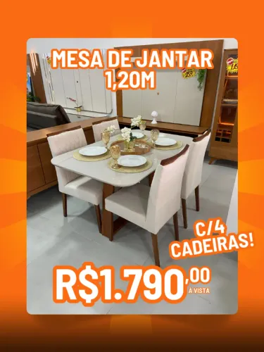 Mesa de Jantar com Cadeira Oferta de Verdade e Qualidade !