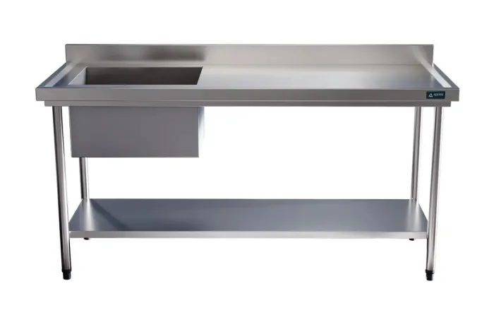 Mesa inox com Cuba 