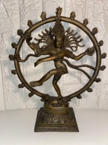 Escultura Shiva Nataraja em bronze