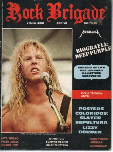Revista Rock Brigade 31 Raridade Peça de colecionador