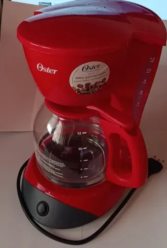 Cafeteira Oster Ellegance 1.8L Red 900W - 127v Nova