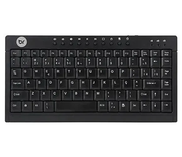 Mini teclado com fio