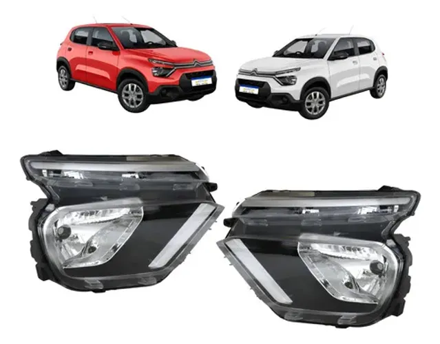 Par Farol Citroen C3 Live Pack Feel 2022 2023 A 2026 Sem Led Ambos Lados