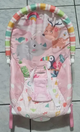 Cadeirinha de descanso musical vibratória Baby Style - Valor promocional SÓ HOJE!