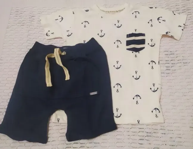 Camiseta Infantil Branca Com Short Da Precoce