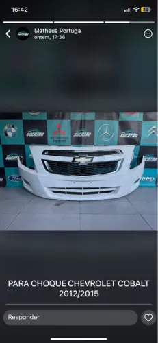 Para-choque Chevrolet Cobalt 2012/2015