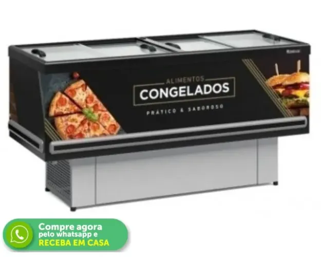 Ilha para Congelados 1,9M Gelopar Vidro Reto