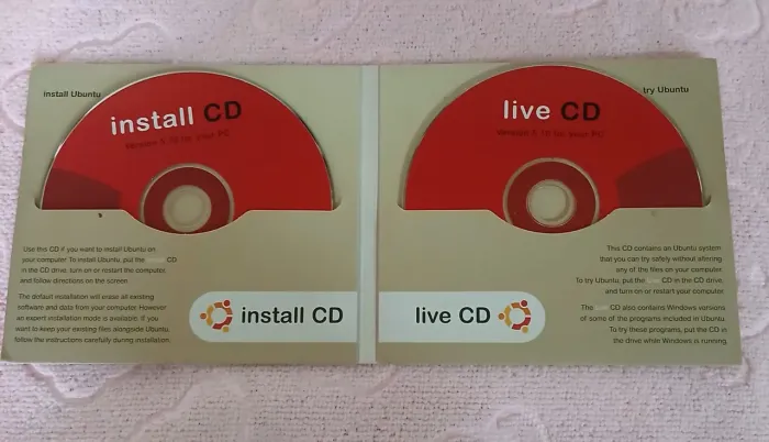 CDs instalação Linux Ubuntu
