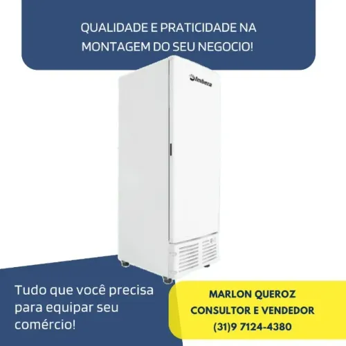 Freezer Vertical Imbera Porta Cega 560 Litros
