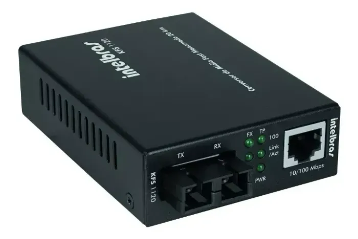 Intelbras KFS 1120 - Conversor de Midia Fast Monomodo 20Km