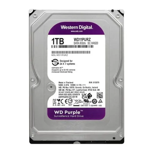 HD 1TB WD Purple WD11PURZ 5400rpm 6Gbps 3.5 Sata III - WZetta
