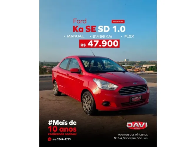 Ford KA+ Sedan 1.0 SEL Ticvt Flex 4P 2018