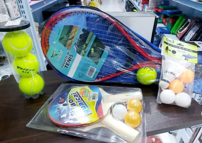 Kit de Esportes Completo - Tênis, Badminton e Ping Pong