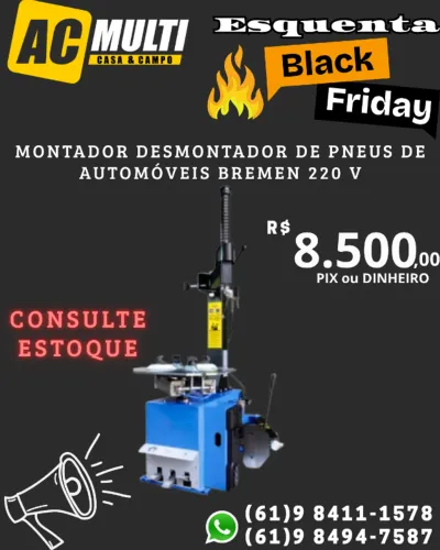 Montador Desmontador de Pneus de Automóveis Bremen 220 V