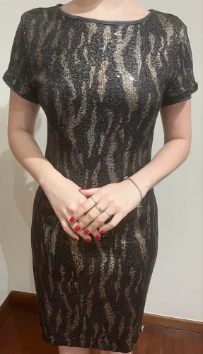 Vestido de paetês Morena Rosa