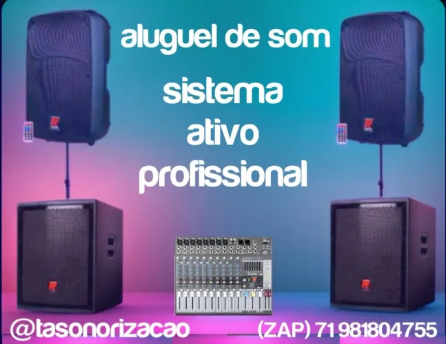 Aluguel de som 