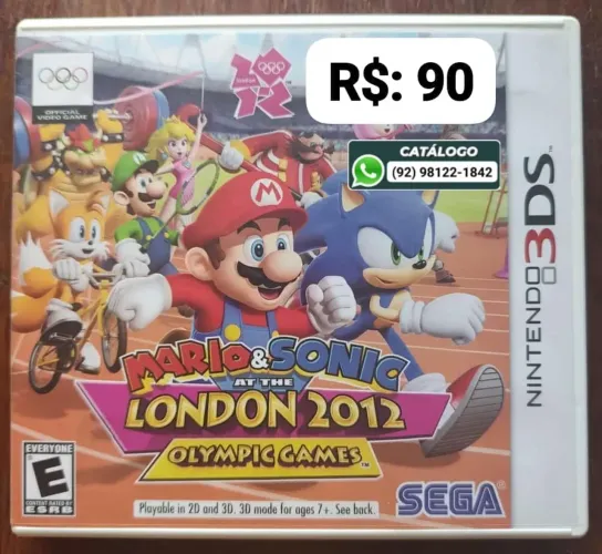 Mario & Sonic at the London 2012 Olympic Game = R$: 90s - Nintendo 3DS