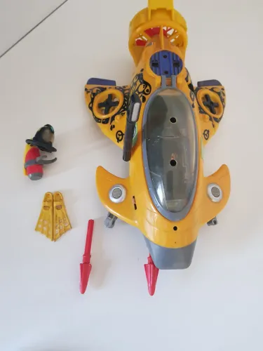 Jonny QUEST BARCO BOTO SUBMARINO  INCOMPLETO Galoob de 1996