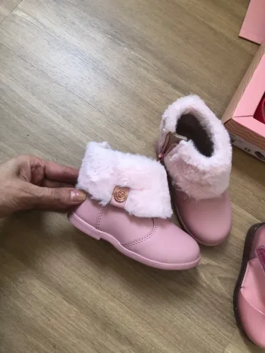 Bota infantil Molekinha rosa super nova