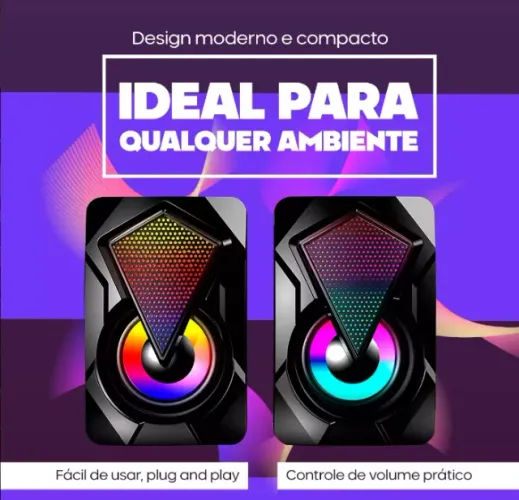 Caixinha de som, Led, novo, lacrado!